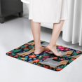 thumbnail image 4 of Yorkie Dog and Flower Florals Flannel Non Slip Door Rugs,Washable Door Mats Indoor,Decorative Door Mats,Dirt-Resistant and Absorbent Doormat for Entrance,Bedroom,Kitchen,Bathroom,31.5x17in(80x43cm), 4 of 4