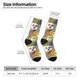 thumbnail image 5 of Yiaed Hawaiian Style Print Great elasticity Crew Socks Sports socks for Men and Women, 5 of 5