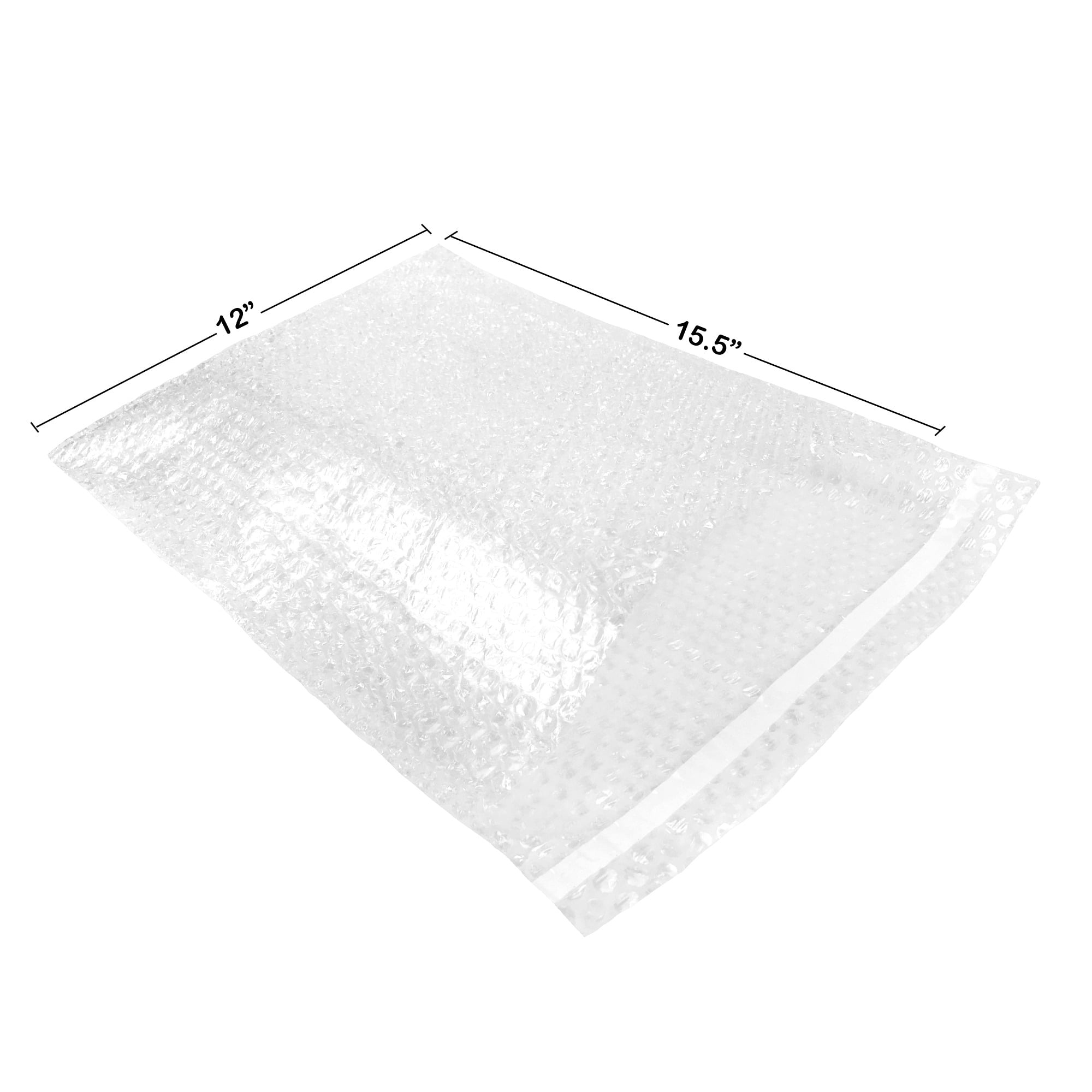 UOFFICE 50 Bubble Out Bags 12x15.5" Wrap Pouches Envelopes Self-Sealing