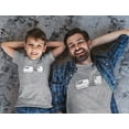 thumbnail image 4 of Copy Paste Matching Set T-Shirts For Father & Son / Daughter Toddler & Men's Set Dad Gray Small / Child Gray 5/6, 4 of 9