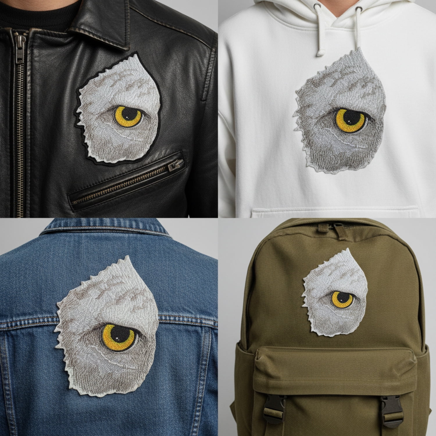 Custom and Unique Eye Of Eagle Embroidered Iron on/Sew patch [6.89"4.85"]