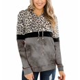 thumbnail image 4 of Sudadera con Capucha para Mujer con Bolsillo Estampado de Leopardo Tie Dye Sudadera con Estampado de Leopardo Material de poliéster con Bolsillo para Oficina ANGGREK Otros, 4 of 6