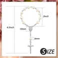 thumbnail image 4 of 240 Piezas Cuentas de Rosario de Bautismo, Rosarios de Bautismo de Dedo, Perlas de ImitacióN para Favores de Bautismo, Favores de Bautizo, Favores de ComunióN, 4 of 5