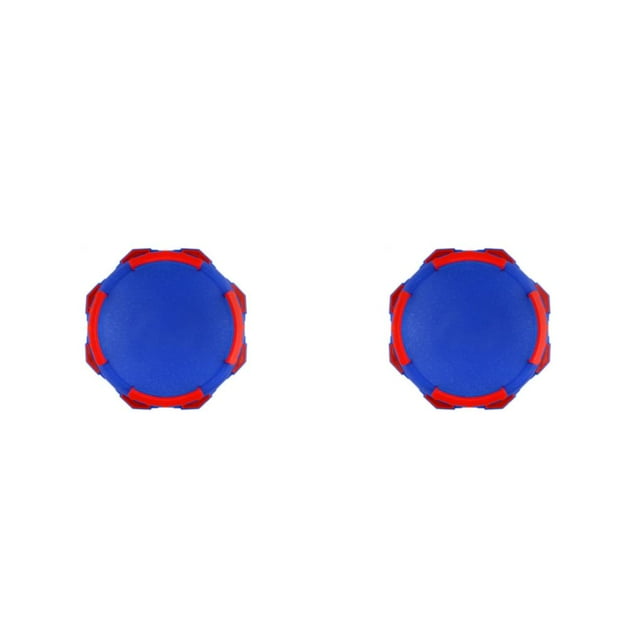 QualitChoice Burst Gyro Children Toys Arena Disk for Spinning Top Plastic Funny Plate Launcher Present Kids Home Accessory Round Blue 2PCS