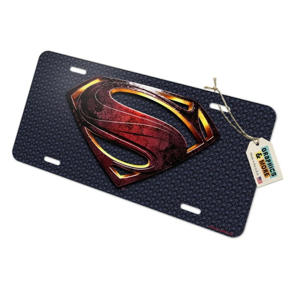 Justice League Movie Superman Logo Novelty Metal Vanity Tag License Plate