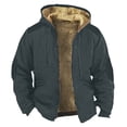 thumbnail image 5 of Chaquetas cargo amousa para hombre con forro polar sherpa, abrigo militar informal de invierno grueso y cálido, 5 of 5
