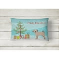 thumbnail image 2 of Carolines Treasures CK3864PW1216 Fawn Puggle Christmas Tree Canvas Fabric Decorative Pillow, 12H x16W, multicolor, 2 of 4