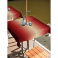 thumbnail image 2 of Outdoor Tablecloths with Umbrella Hole & Zipper, Dark Red Ombre 54x54 Inch Square Tablecloths, Modern Yellow Gradient Farmhouse Art Waterproof Table Cloth, Patio/Pool/Picnic Table Covers, 2 of 8
