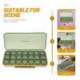 thumbnail image 3 of Greenadscape Organizador De Medicinas Portátil Verde Con Compartimentos Múltiples Y Estuche Resistente, 3 of 6