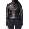 thumbnail image 2 of HOT! Women's Genuine Black Lambskin Leather Jacket Slim Fit Biker jacket Coat W562, 2 of 3