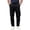 Black_012, variant on Casual Pants for Men Drawstring Elastic Waist Chino Pants Straight Leg Slacks Twill Trousers with Pockets Gray M