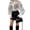 White, variant on Women Sheer Long Sleeve Tops See Through Mesh Blouses Trendy Button Down Shirts Tunic