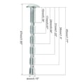 thumbnail image 2 of 60 Pcs 8-32x1-3/4 Truss Head Break Away Screws, Phillips Head Breakaway Machine Screws, 2 of 4