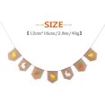 thumbnail image 5 of HTOOQ Natural Burlap Banner for Easter Decorations,Bunny Carrot and Chick Pattern Bunting Banner - -, 5 of 5