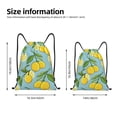 thumbnail image 4 of Easygdp Lemon Drawstring Backpack, Beach Sackpack, Travel Sackpack Lightweight for Sports, Gym, Travel, Swimming - Small, 4 of 9