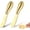 Gold, variant on 2 Pcs Butter Knife Little Cheese Spreader Knives Stainless Steel Spreader Knife Set Cocktail Knives for Condiments Cheese Charcuterie Board Jam Pastry Making