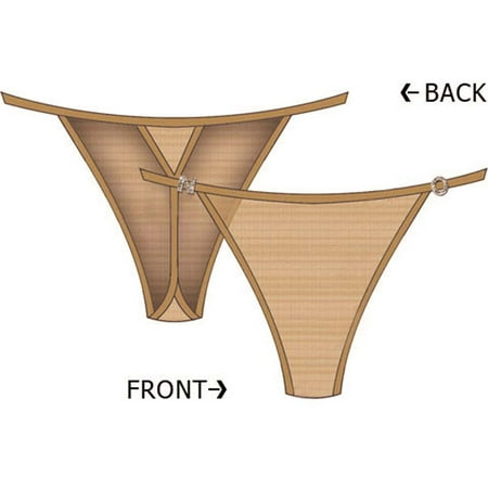 N.O. Charm String Side Thong Large Tan
