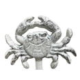 thumbnail image 3 of Handcrafted Model Ships G-54-725-W 5 in. Rustic Whitewashed Cast Iron Wall Mounted Crab Hook, White, 3 of 3