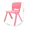 Miumaeov Set of 6 Portable Plastic Stackable School Chairs with 11inch