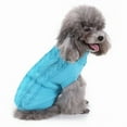 thumbnail image 6 of Cozy Knitted Dog Sweater, Warm Winter Pet Clothes for Small Medium Large Dogs, Soft Cable Knit Pullover for Puppies ,Sky Blue XXXL, 6 of 8