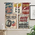 thumbnail image 4 of Retro Poster Design Car Tool Curtains For Living Room Bedroom Window Treatment Home Decoration Drapes Kitchen Curtain, 4 of 7