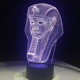 thumbnail image 4 of YSTIAN Egypt Pharaoh Shape 3D Illusion Led Night Light 7 Light Colors Table Lamp USB Led Luminaria 2018 Classic Gift Decoración De Dormitorio De Luz De Noche Led, 4 of 9