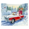 thumbnail image 1 of Tapiz de pared de Navidad Decoración colgante de pared Muñeco de nieve Papá Noel Árbol de Navidad Elemento Impresión digital Tapiz Ropa de cama Tapiz Dormitorio Sala de estar Estilo brillar Hogar, 1 of 4