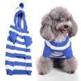 thumbnail image 2 of Striped Pet Sweater, Dog Sweater Turtleneck Breathable Pet Turtleneck Sweater  For Cat For Dog For Winter, 2 of 8
