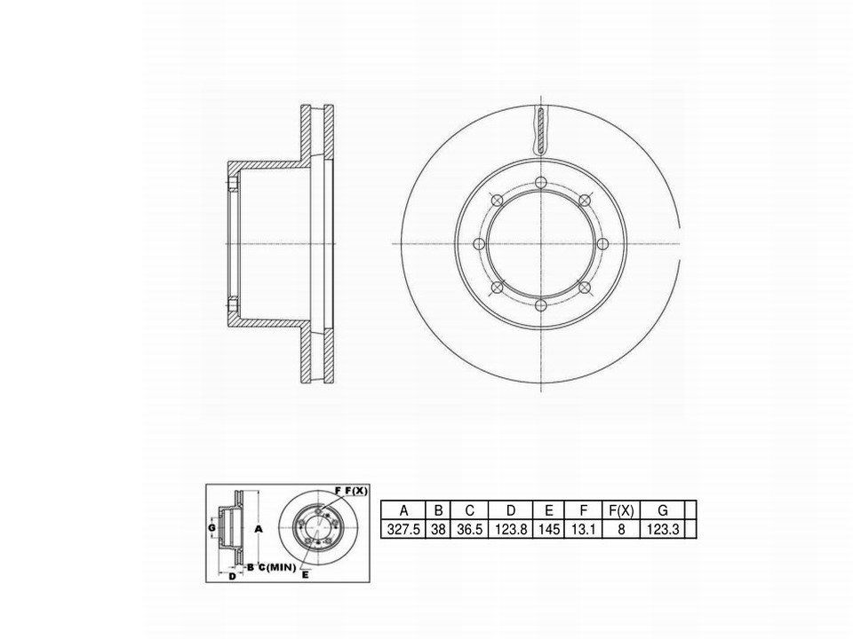 Winstop Brake Rotor, Rear WS240440, Ford E-450 Super Duty 2007-2003
