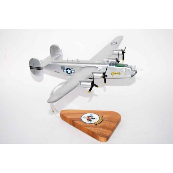Lockheed Martin® (Consolidated) B-24J® Liberator®, 98th BS 11th Bomb Group, 18" Mahogany Scale Model