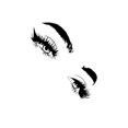 thumbnail image 2 of maskred Eyebrows Wall Sticker Make Up Fashionable Wallpaper Eyelashes Personalized Transparent Home Decor Wide Application, 2 of 6
