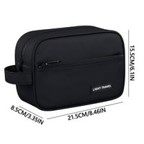 Qiweii Travel Toiletry Bag for Men Hanging Water Resistant Shaving Bag Dopp Kit Travel Bag for Toiletries Accessories with Divider and Handle