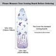 thumbnail image 5 of HELLHERO Butterflies and Lavender Print Ironing Board Cover and Pad Standard Size 15x54 inch Thick Padding Elastic Edge Resist Scorching and Staining Heavy Duty Padded Iron Covers, 5 of 5
