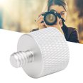 thumbnail image 4 of Mic Stand Thread Adapter, Non Slip Aluminium Alloy Anodic Oxidation 5/8 Female To 1/4 Male Thread Adapter Durable Clear Thread  For Microphone Stand Mount Black,Silver, 4 of 8