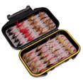 thumbnail image 1 of Graflsoa 40PCS Fly Fishing Kit with Waterproof Fly Box, Carbon Steel Hooks, Feather Flies for Rivers, Streams, and Lakes, Compact & Portable Design, 1 of 6