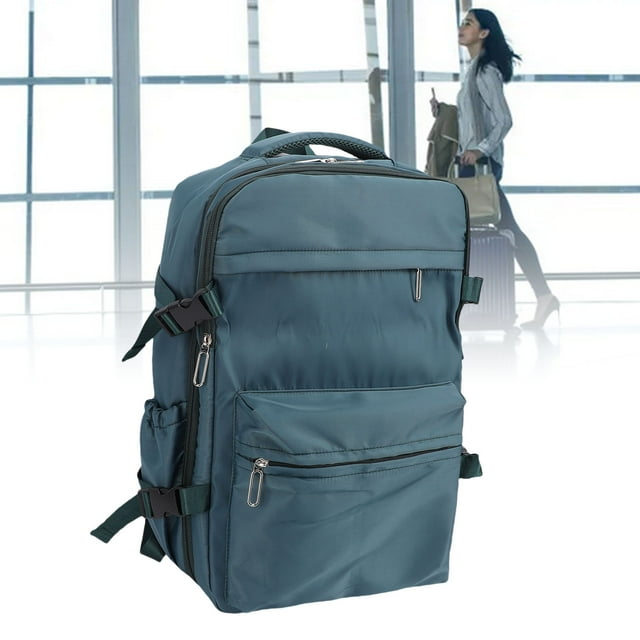 Vacuum Backpack Travel, 27L Expandable Vacuum Carry on Backpack with Pump, 15.6in Laptop Compression Backpacks with Compartments, Personal Item Compression Back Pack