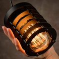 thumbnail image 3 of 2 Pack Single Head Iron Bar Restaurant Bedroom Staircase Industrial Circle Chandelier, Bulbs Included, 3 of 5