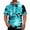 Blue, variant on OIOLOYJM Mens Hoodies Sun Protection Lightweight Camo Short Sleeve Hooded T Shirts Rash Guard Quick Dry Hiking Casual Tops Light Green M