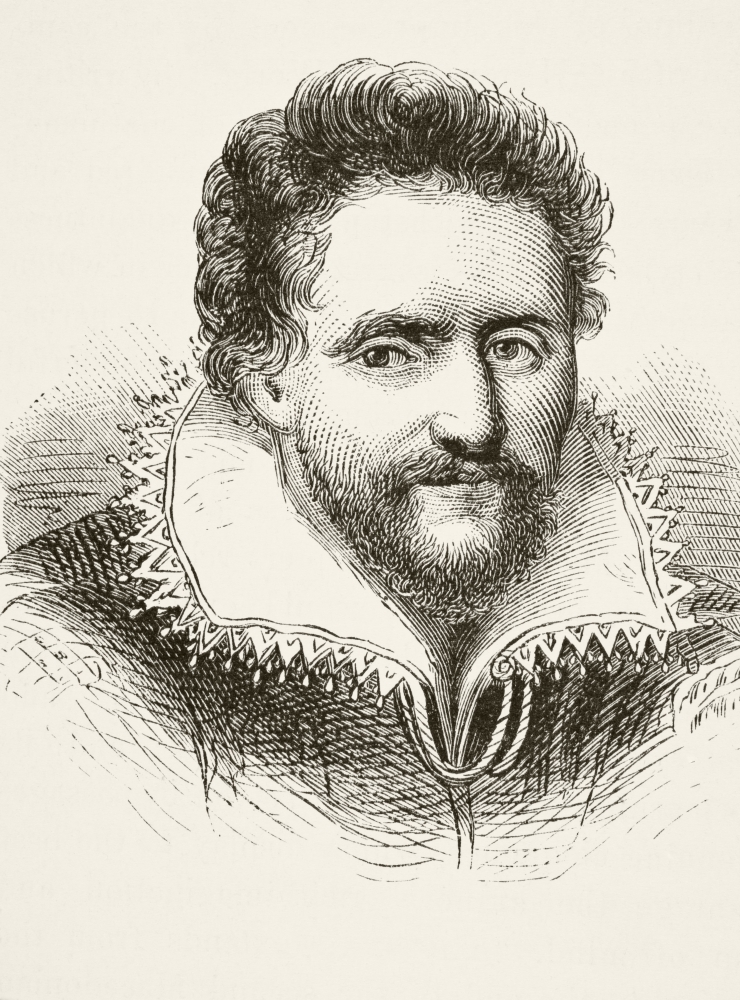 Ben Jonson 1572 To 1637 English Renaissance Dramatist Poet And Actor From The National And Domestic History Of England By William Aubrey Published London Circa 1890 Canvas Art - Ken Welsh Design Pics