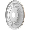 thumbnail image 4 of Ekena Millwork 19"OD x 3 1/2"ID x 1"P Berkshire Thermoformed PVC Ceiling Medallion (Fits Canopies up to 8 3/8"), Aged Copper, 4 of 5
