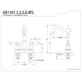 thumbnail image 2 of Kingston Brass KB1496PL Bar Faucet Without Pop-Up Rod, Polished Nickel, 2 of 5