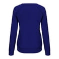 thumbnail image 7 of CaComMARK PI Merry Christmas Sweatshirts for Women Santa Christmas Sweatshirt Cute Long Sleeve Pullover Top Blue 12(XXL), 7 of 7