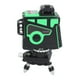 thumbnail image 2 of Nivelador láser 12 líneas haz verde alta visibilidad IP54 3D herramienta de nivelación precisa 100‑240V enchufe AU, 2 of 9