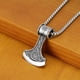 thumbnail image 2 of beier Nordic Sweden Norway Viking Ornament Cross-Border E-Commerce Supply Titanium Steel Necklace Men and Women Retro Necklace, 2 of 5