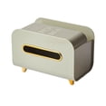 thumbnail image 2 of Organizador de caja de pañuelos portátil con funda para pañuelos, ideal para mesita de noche de apartamento. Verde, 2 of 9