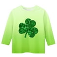 thumbnail image 3 of St.Patrick's Day Agkizg Toddler Baby Girls Summer Tops, Short Sleeve T-shirt for Kids, Toddler Girls 3/4 Sleeve Blouse Tee Children Green Printing Crewneck T Shirts, Sizes 9-10 Years, 3 of 4
