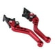 thumbnail image 5 of 1 Pair CNC Aluminum Motorcycle Scooter Modification Double Disc Brake Lever Red, 5 of 5