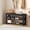 Black, variant on Taoset 35" Large Entryway Storage Bench, 3-Tier Extra Wide Shoe Rack Organizer, Spacious Living Room Shelf & Bed End Bench, Heavy Duty Capacity Utility Stand for Mudroom, Black