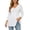 White, variant on Peplum Tops for Women 3/4 Sleeve V Neck Elegant Flowy Shirts Dressy Casual Blouse Tunic Tops Work Vacation Outfits
