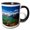 Black/White, variant on 3drose, Magallanes Region, Chile, Lago Pehoe Landscape, Torres Del Paine Np, 11oz Magic Transforming Mug